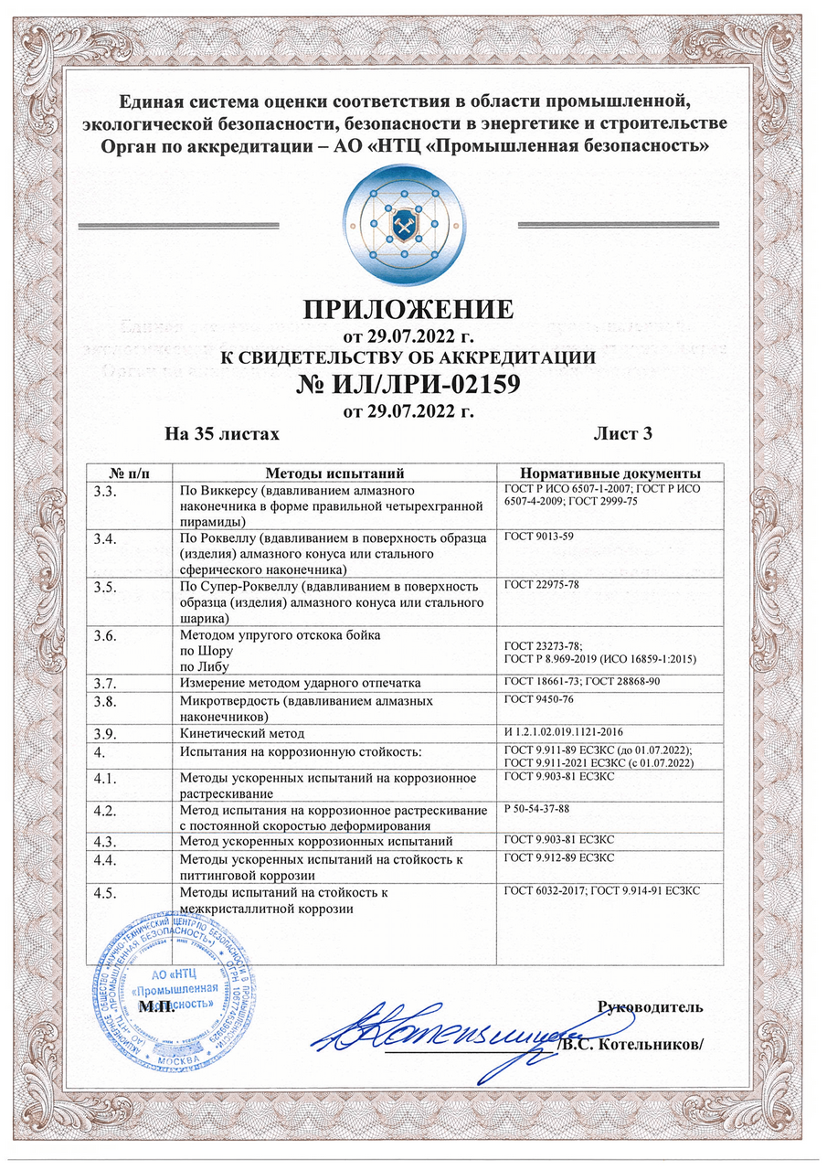 Аттестованная лаборатория неразрушающего контроля