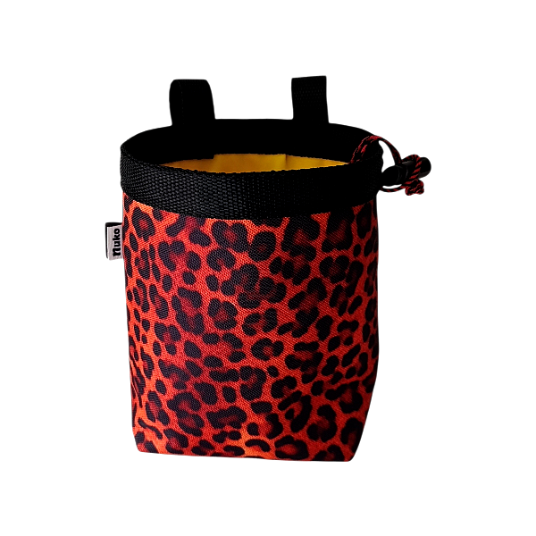 Chalk bag Leopard animal print for rock climbing and bouldering