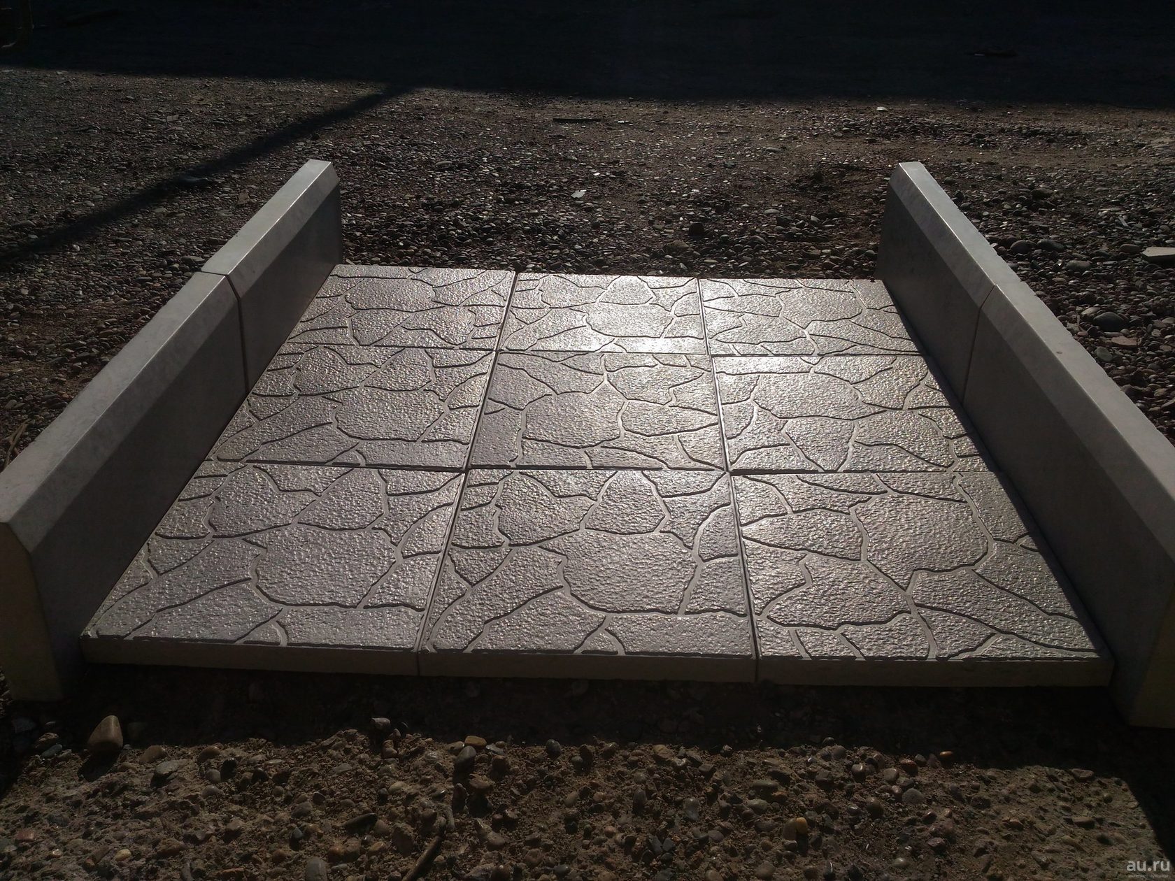 Тротуарная бетонная плитка вибролитая тучка