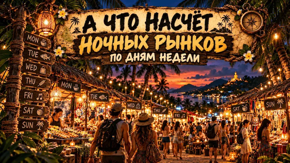 Ночные рынки Самуи — вечерняя еда, торговые улицы и местная атмосфера