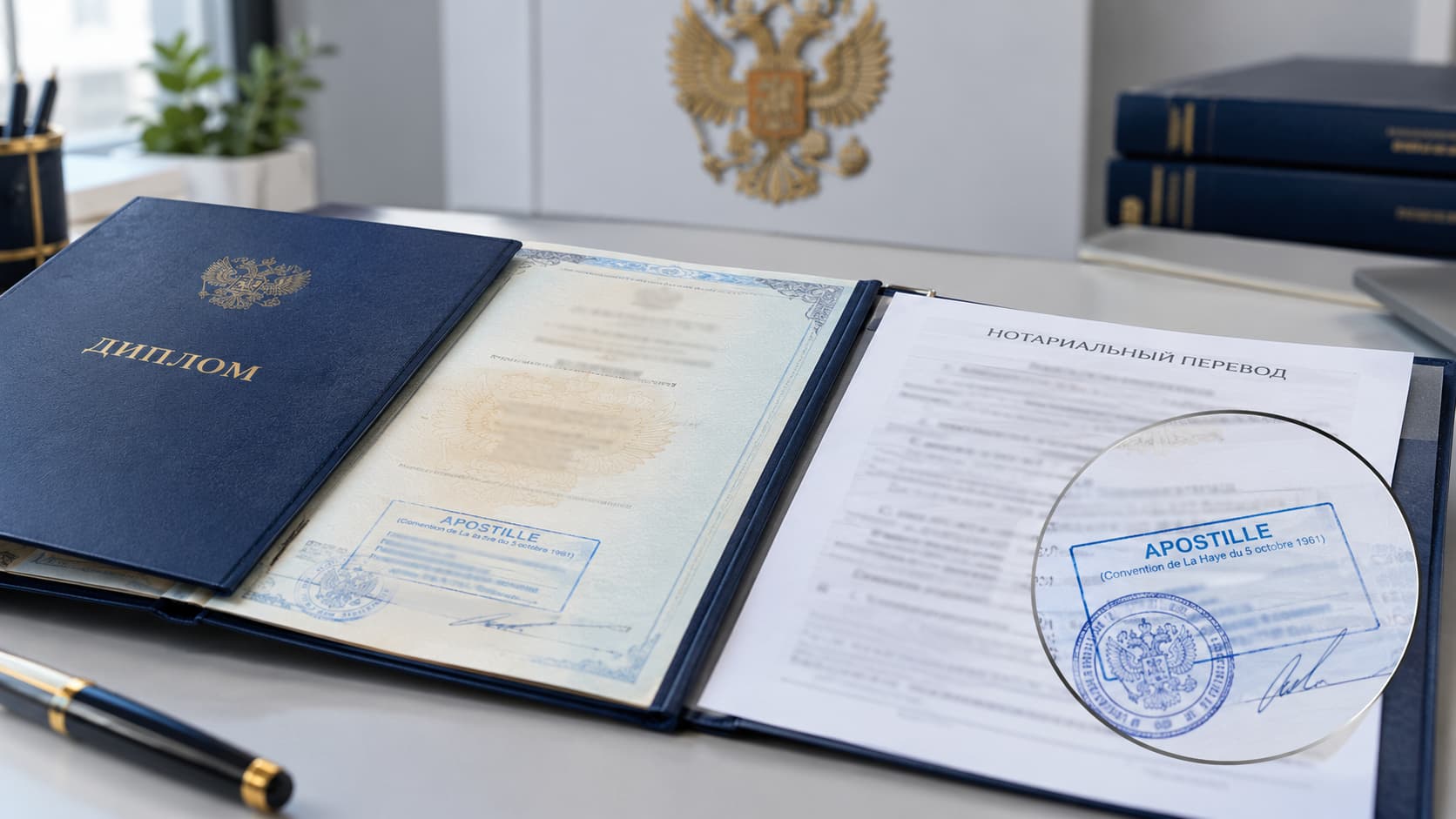 Перевод диплома после апостиля и двойной апостиль: порядок для заграницы