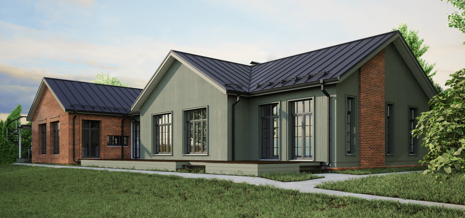 scandinavian-style cottage