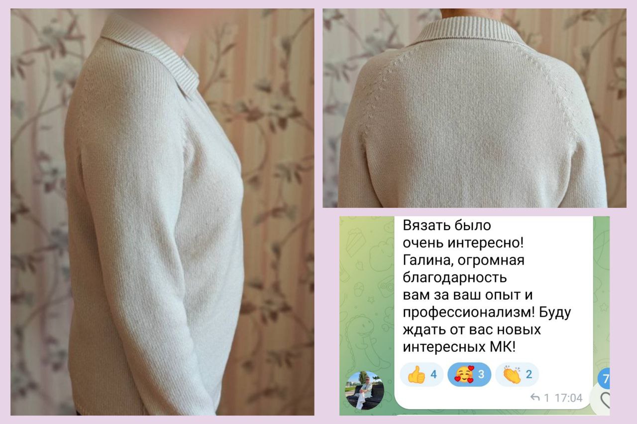 Работа ученицы по МК Поло-реглан 8