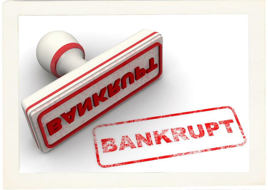 go bankrupt