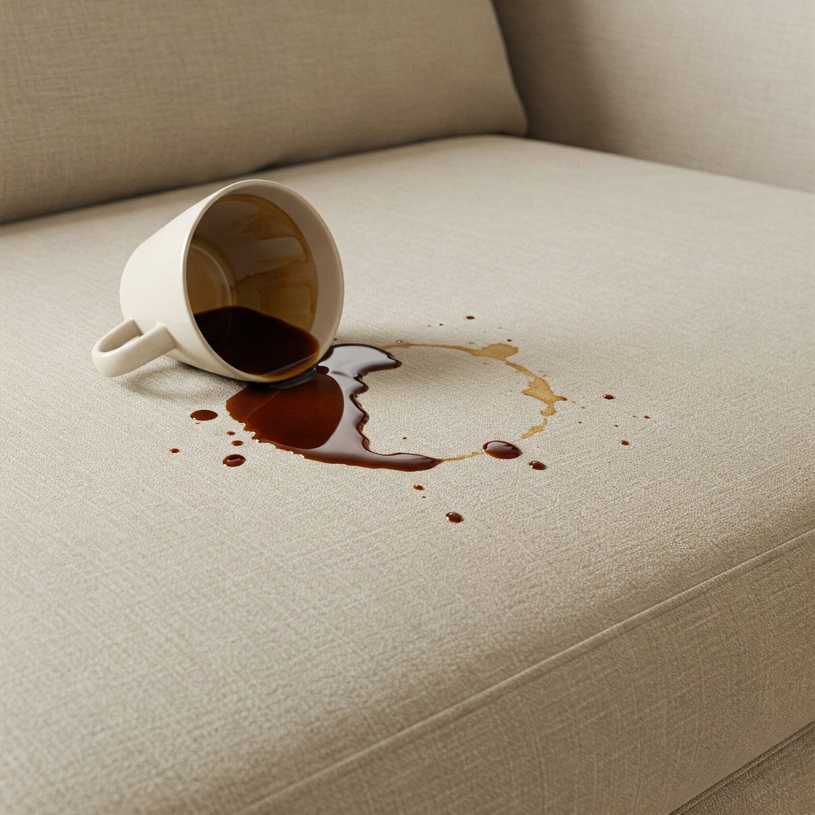 Пятна от кофе на диване / BeeClean24