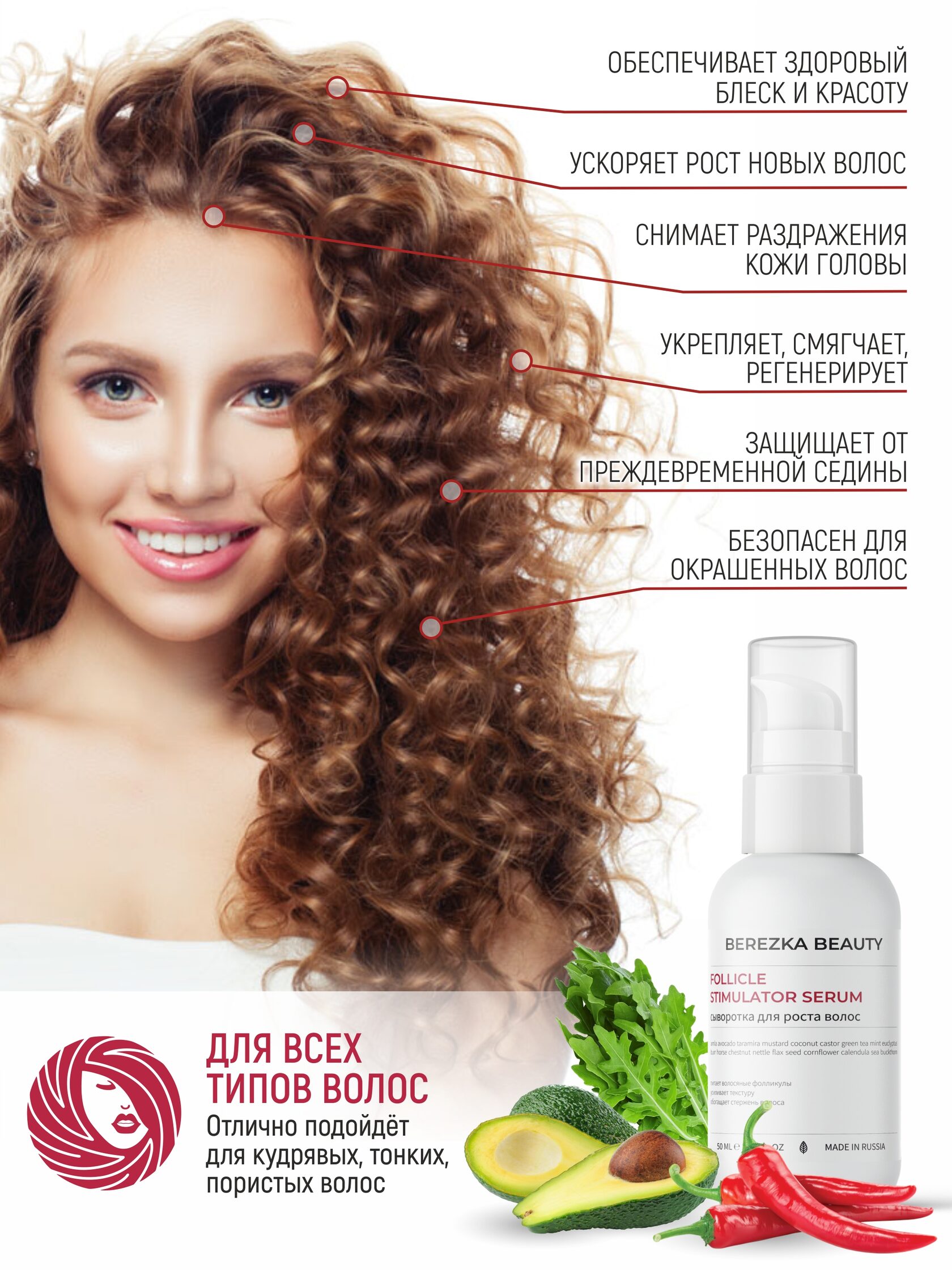 Сыворотка для роста волос Follicle Stimulator Serum, 50 мл