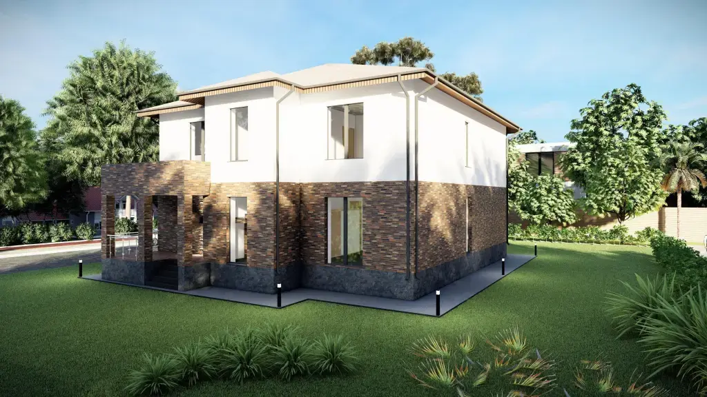 Проект двухэтажного дома 2-338 — 338 м²