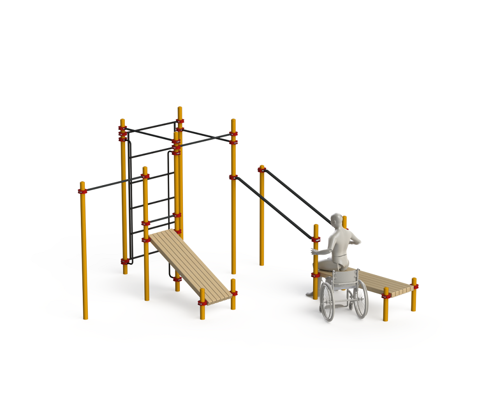 Спортивный комплекс для инвалидов. Воркаут комплекс для инвалидов-колясочников. Спортивный комплекс адаптированный для инвалидов-колясочников. Рукоход для инвалидов-колясочников. Детская игровой комплекс для колясочников.
