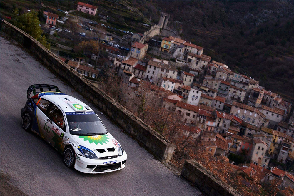 Франсуа Дюваль и Стефан Прево, Ford Focus RS WRC '03 (EK52 LNP), ралли Монте-Карло 2004