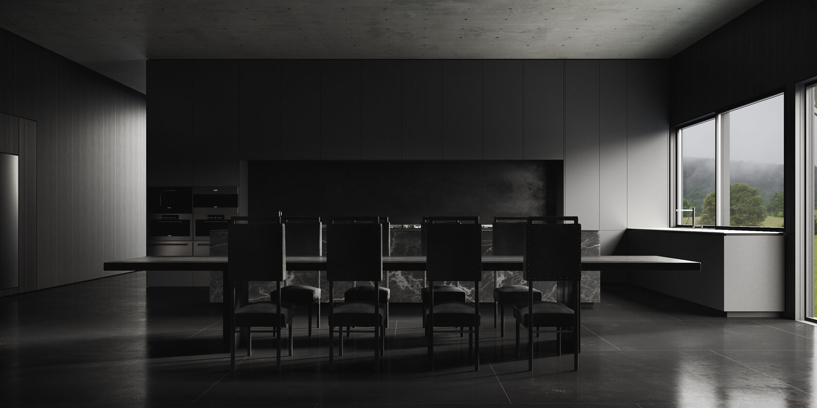 Светлый аутентичный интерьер в Американском стиле 