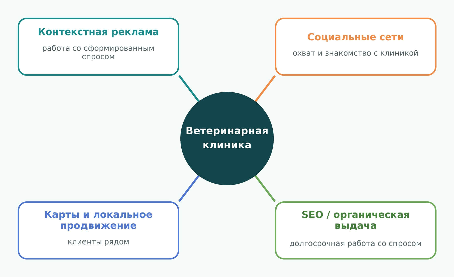 Основные каналы продвижения ветеринарной клиники в интернете 