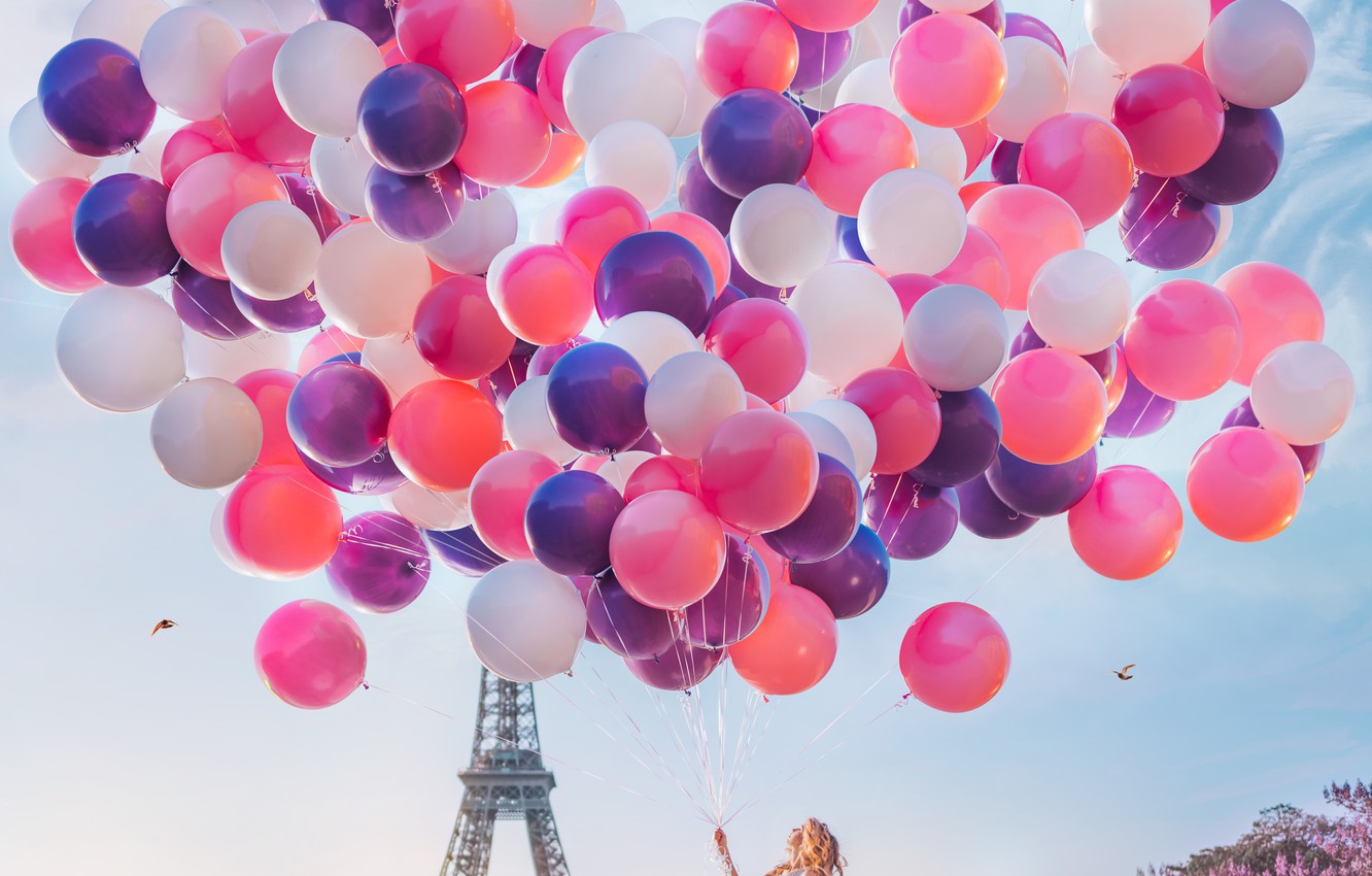 фото с шарами воздушными на день рождения