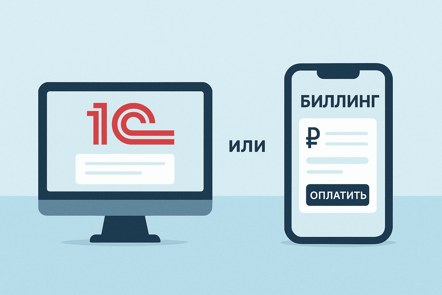 Сравнение оплаты через 1С и биллинговую систему