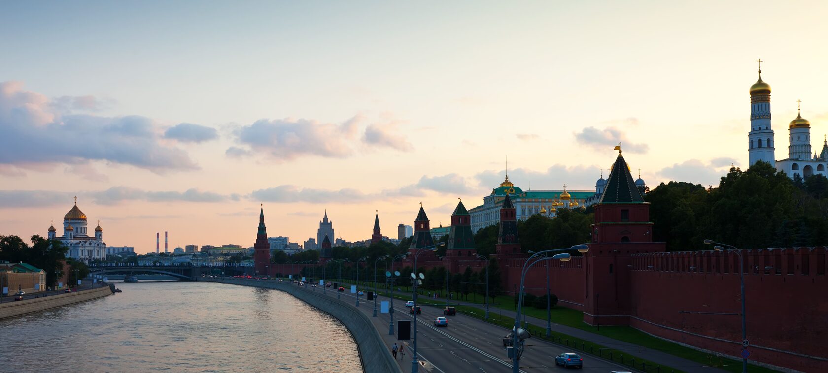 Московский Кремль панорама. Москва Сити и Кремль.