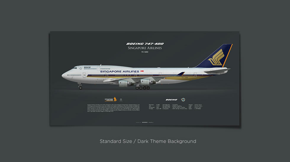 Singapore Airlines Boeing 747-400 9V-SMD | Aviaposter Singapore Airlines Boeing 747-400 9V-SMD | Aviaposter