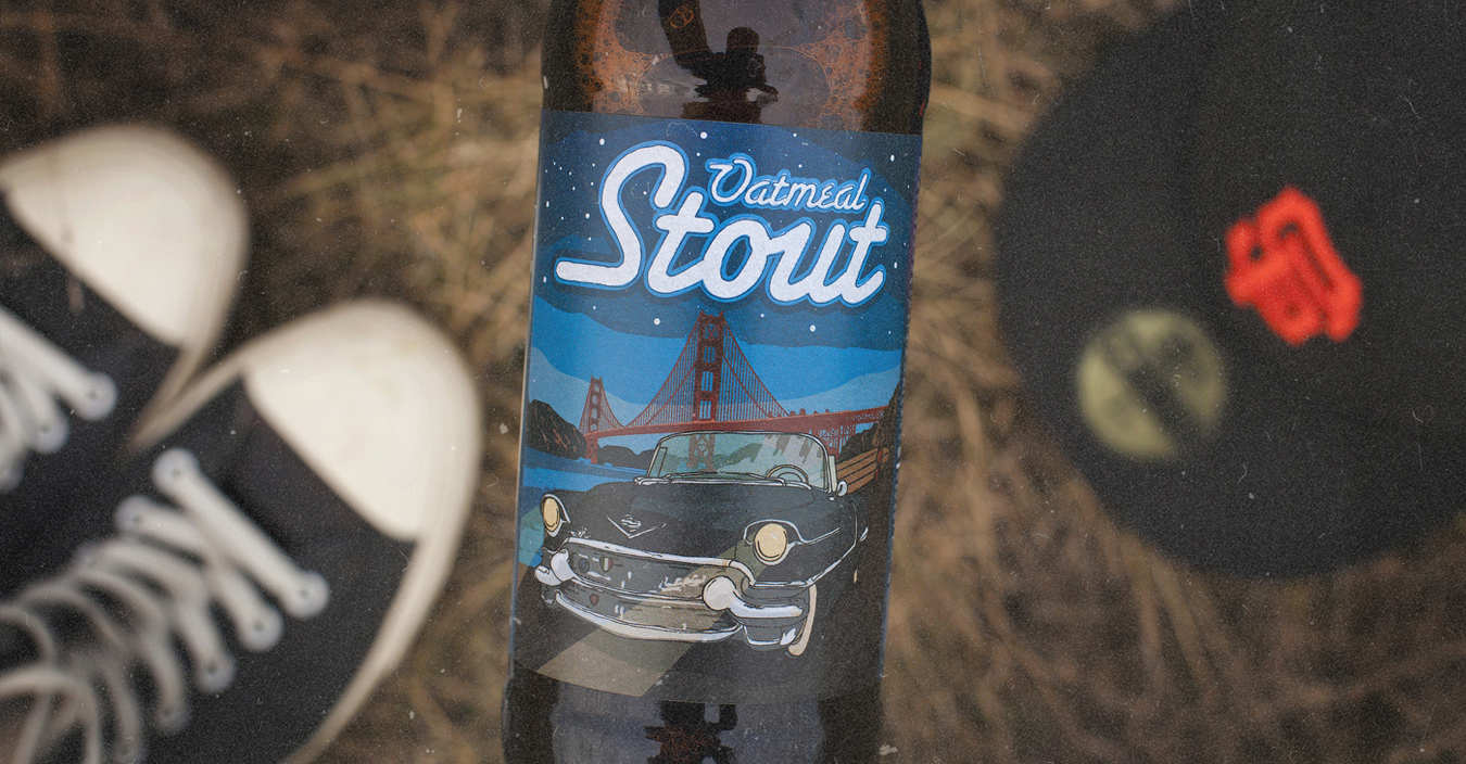 Oatmeal Stout — проект дизайна упаковки Vizhu Design