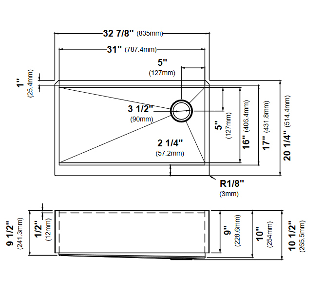 Кухонна мийка Kraus KWF410-33/PGM - изображение 3