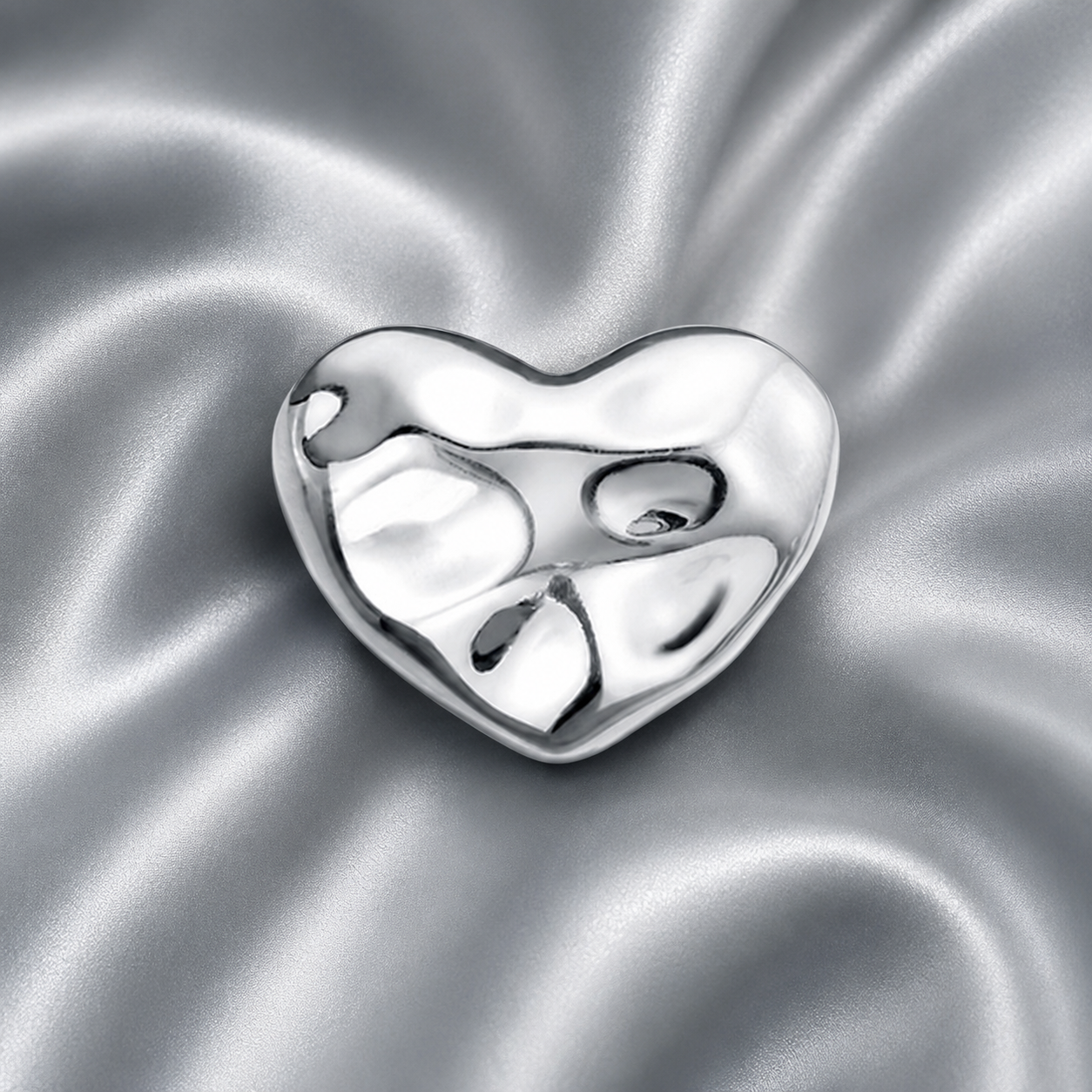 Серебряный кулон в виде сердца ко Дню матери I OXO JEWELRY