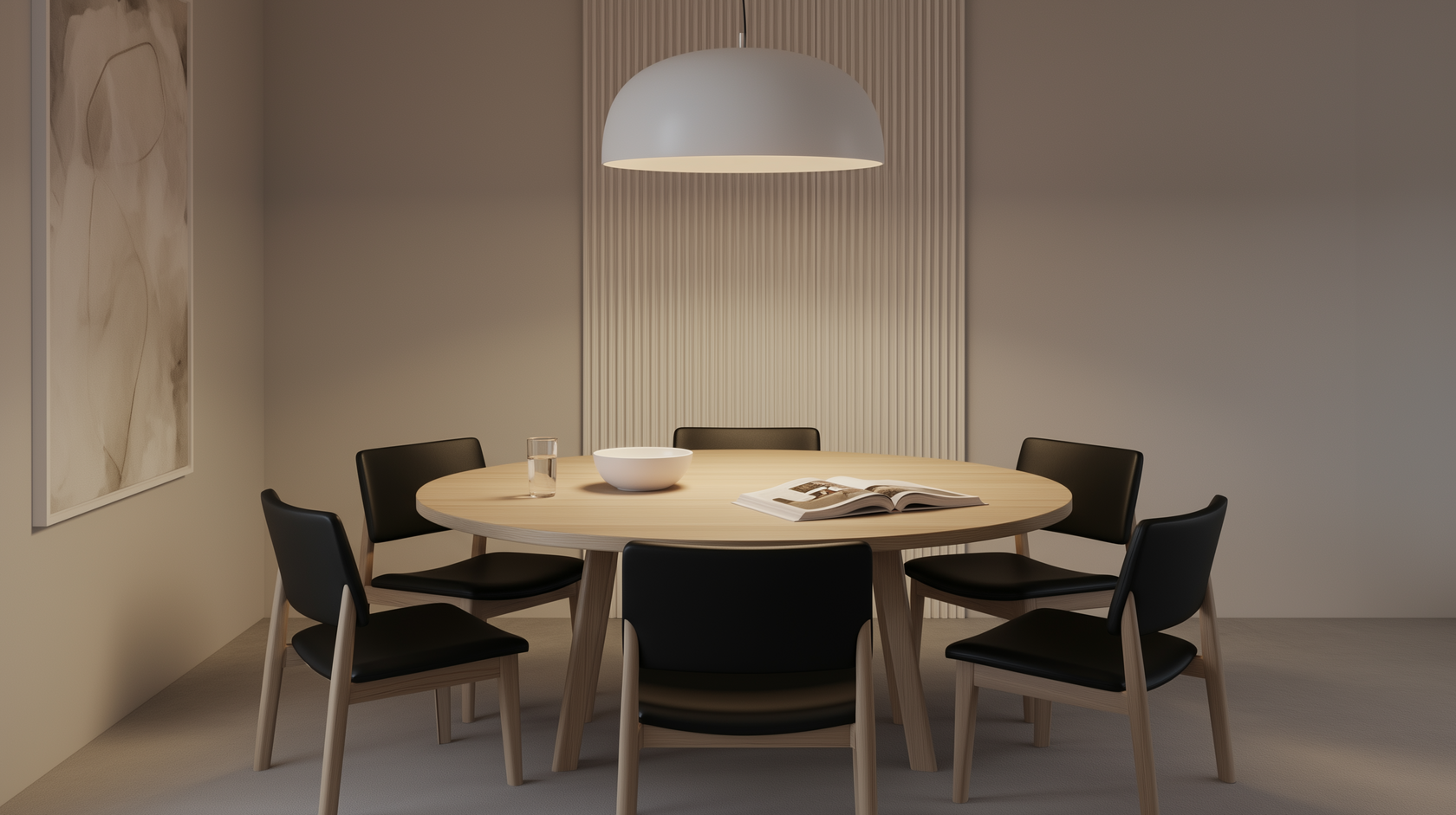 Кухня Вега - современный дизайн с белыми фасадами и деревянными элементами