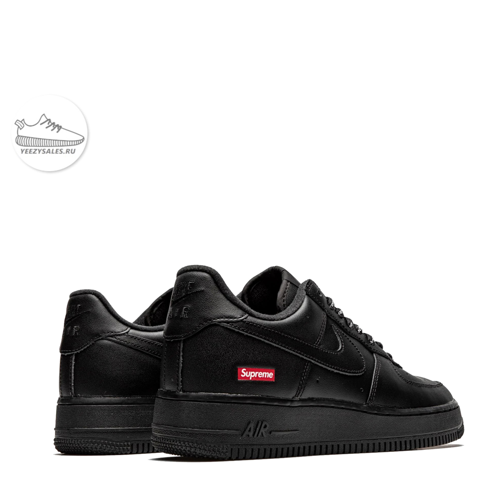 black supreme air forces