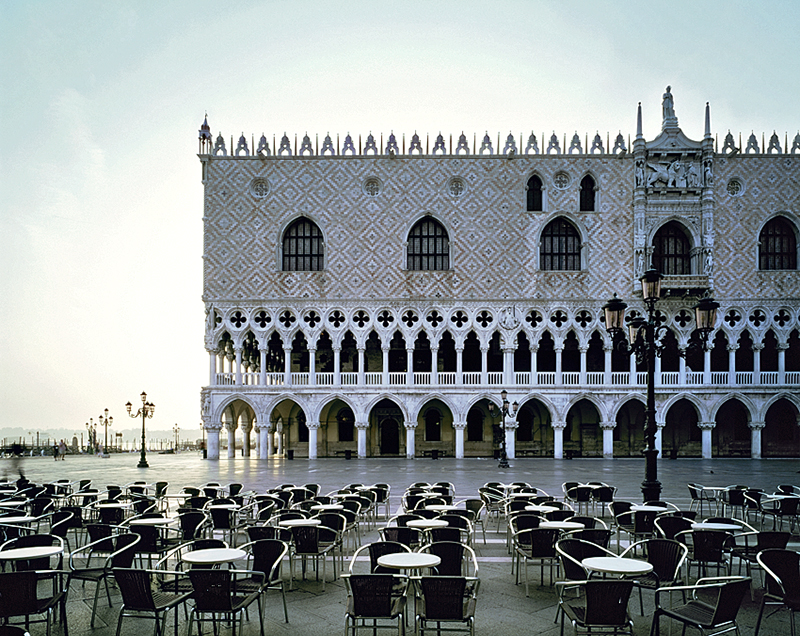 Doge’s Palace at Dawn. Venice. 2007. BW Negative 4×5 inch. 
