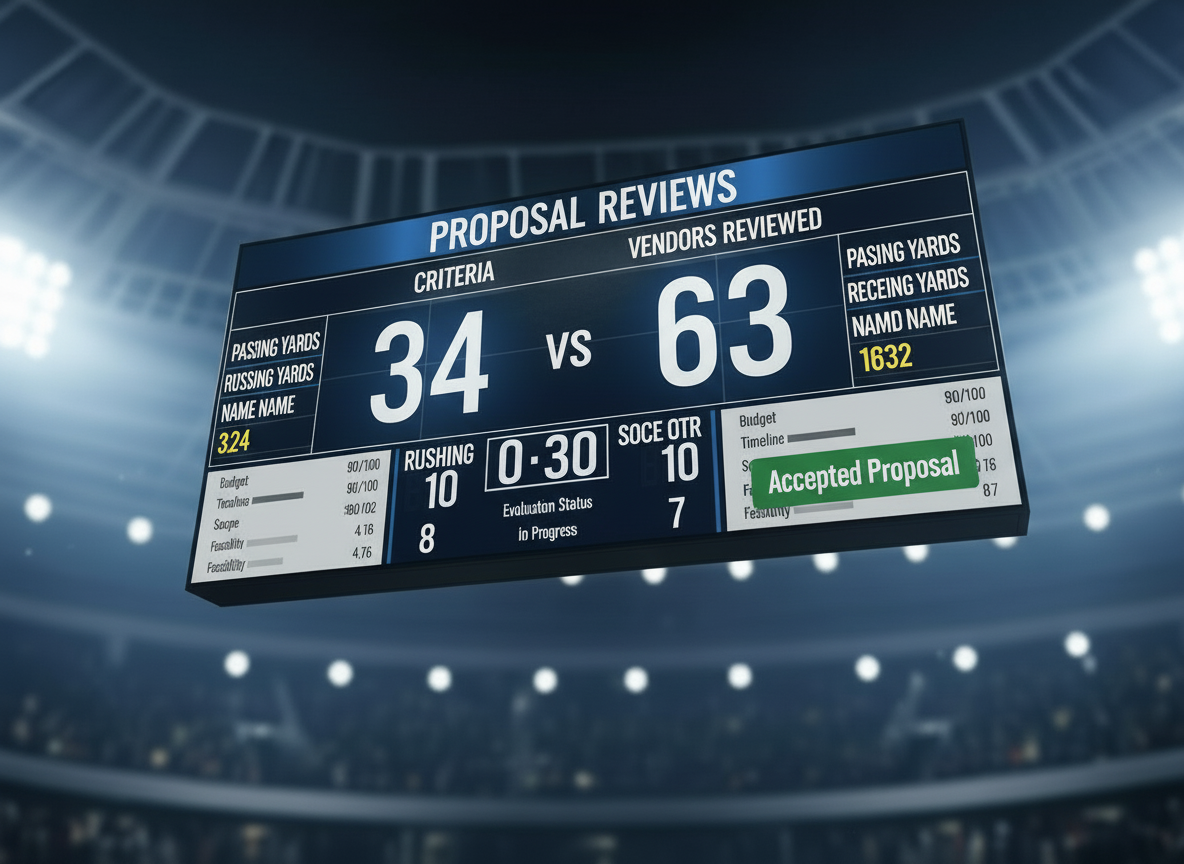 RFP Criteria vs Vendor Scoreboard