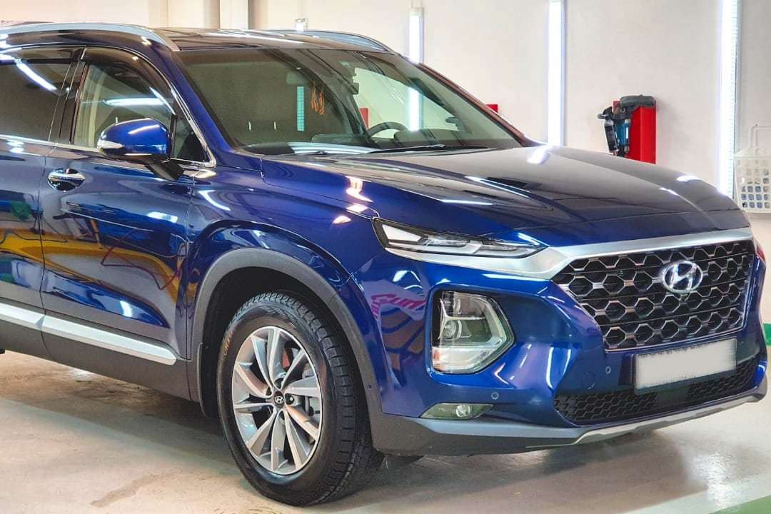 Оклейка защитной пленкой Hyundai Santa Fe