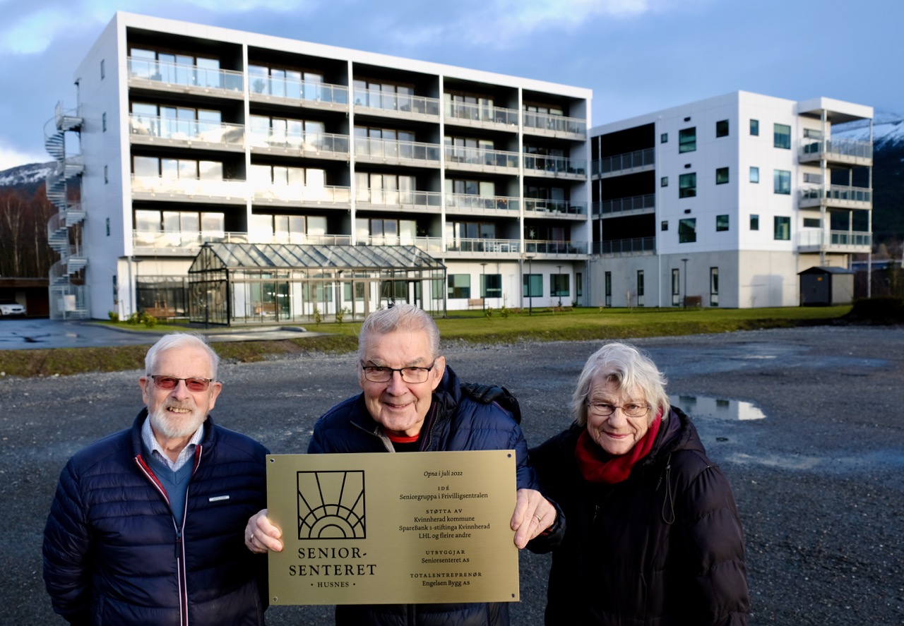 Otto Blokhus, Roald Teigen og Aud Sigrun Fausk er snart til vegs ende med seniorsenteret.