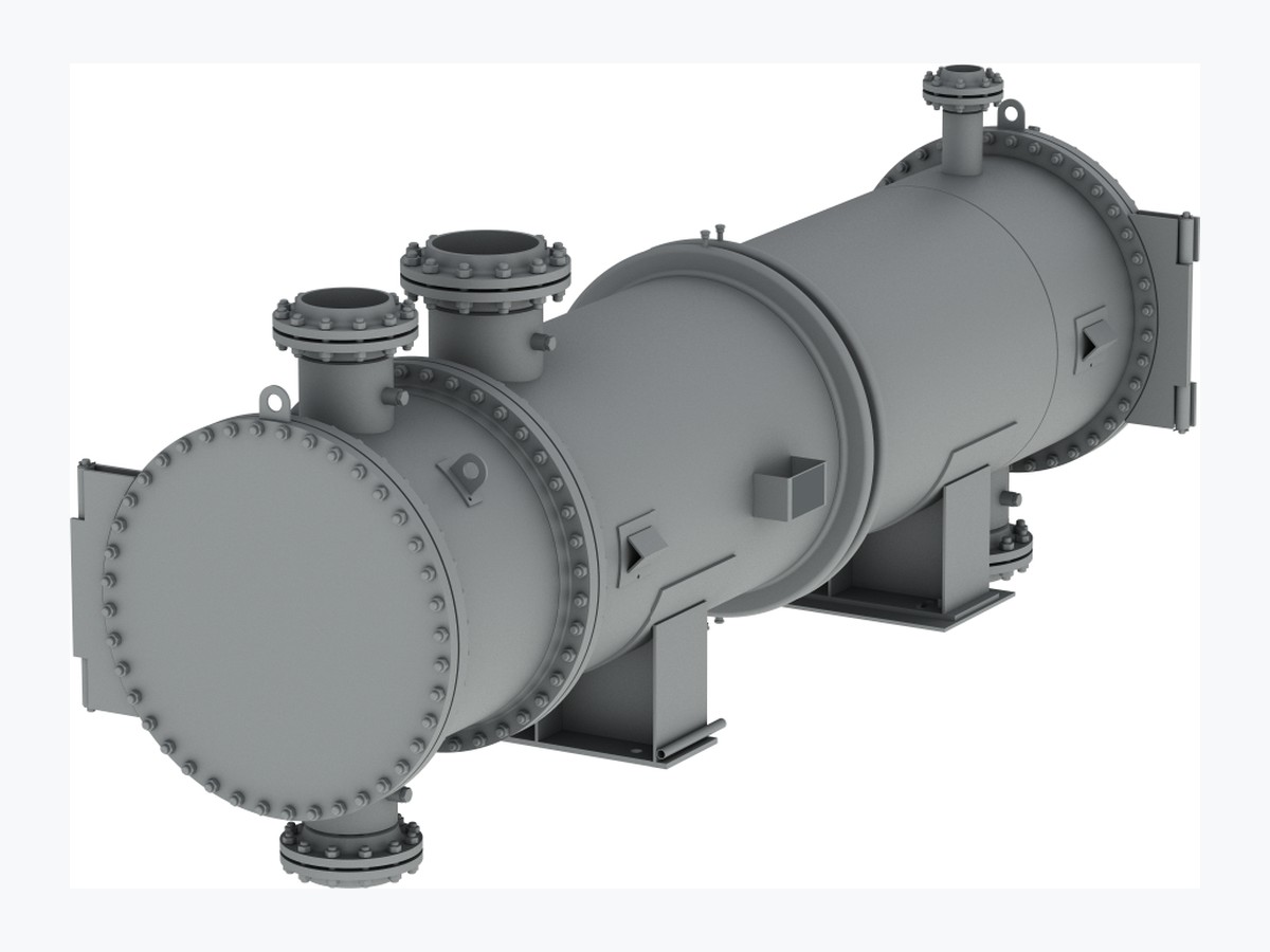 3D-модель подогревателя газа типа ТПГ