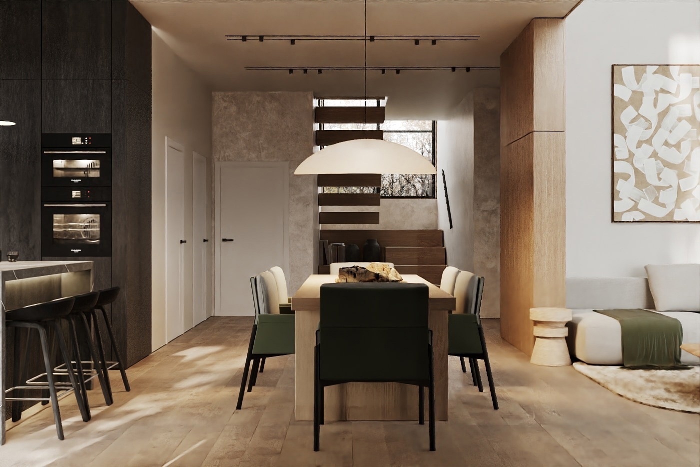 Дизайн-проект интерьера таунхауса под ключ | Студия дизайна DD