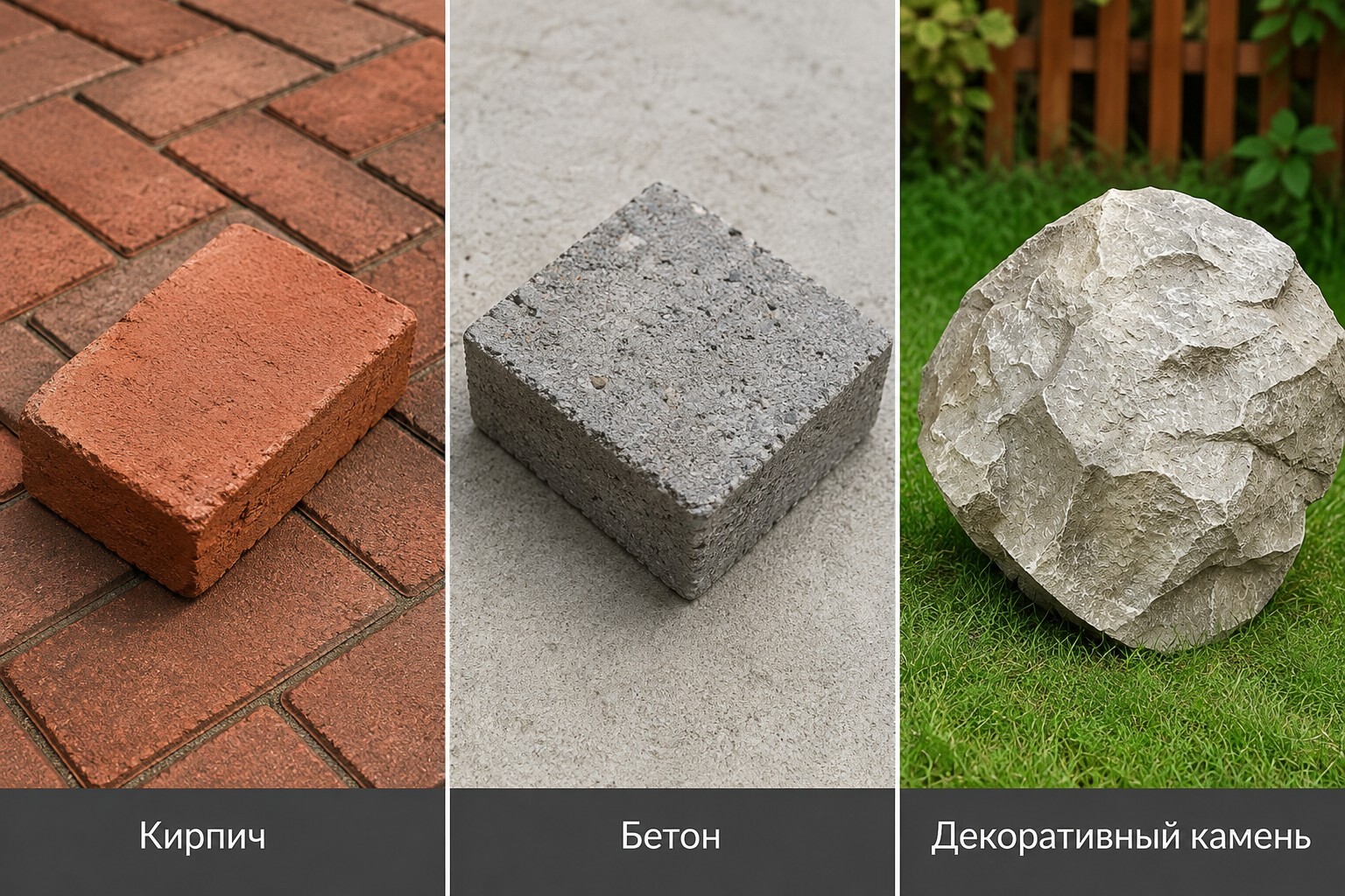 Изображение кирпича, бетона и декоративного камня