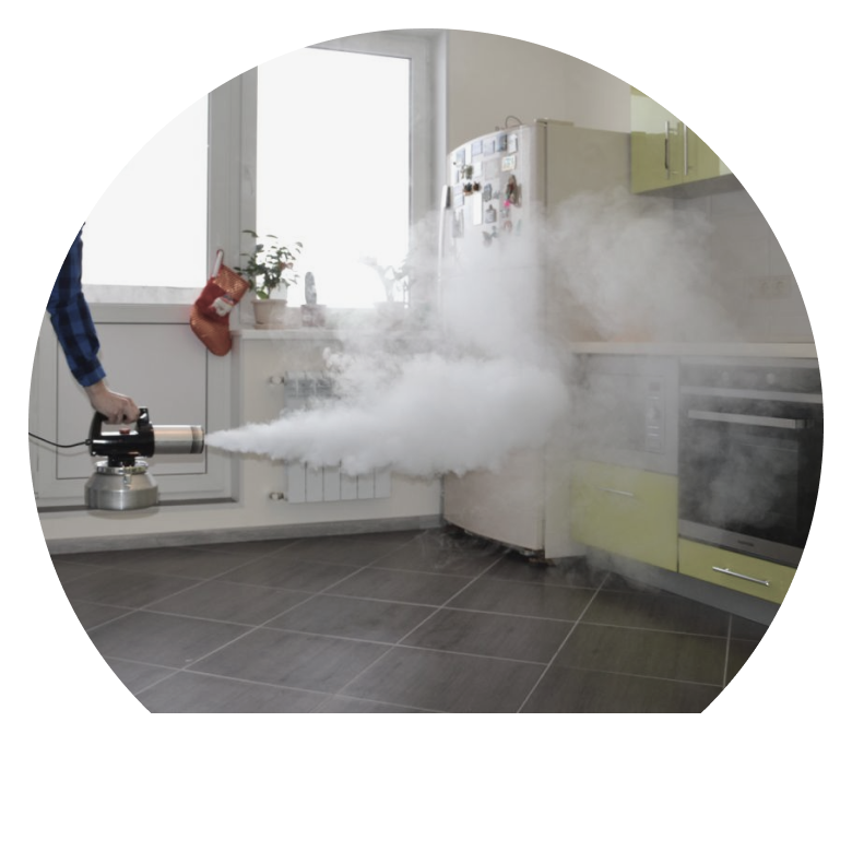 Устранение запахов сухим туманом