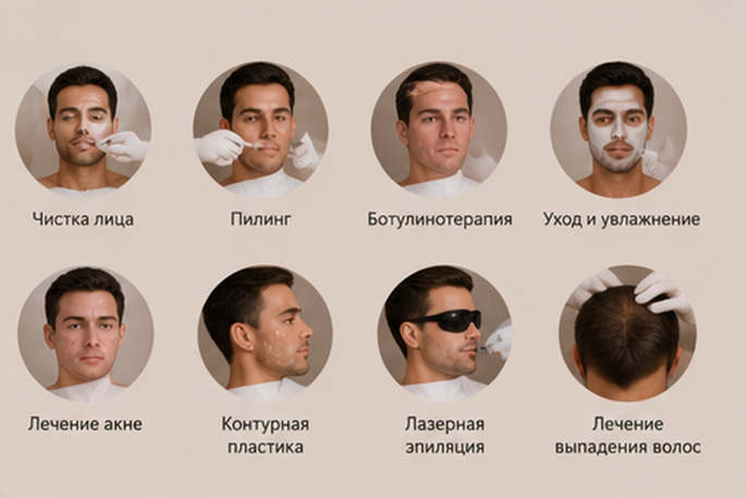 Иллюстрация к статье «Косметология для мужчин: какие процедуры помогают решать основные проблемы кожи»