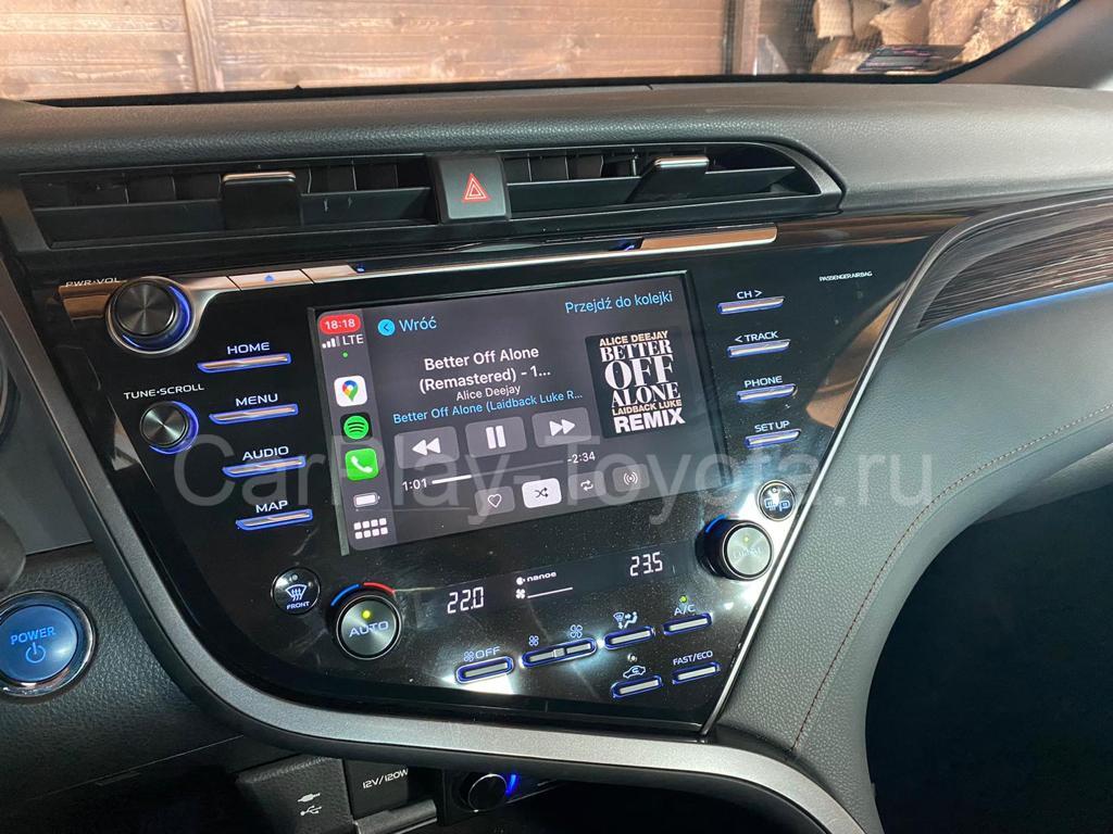 Apple CarPlay в Toyota Camry v70, Hiace h300 и русификация Toyota и Lexus