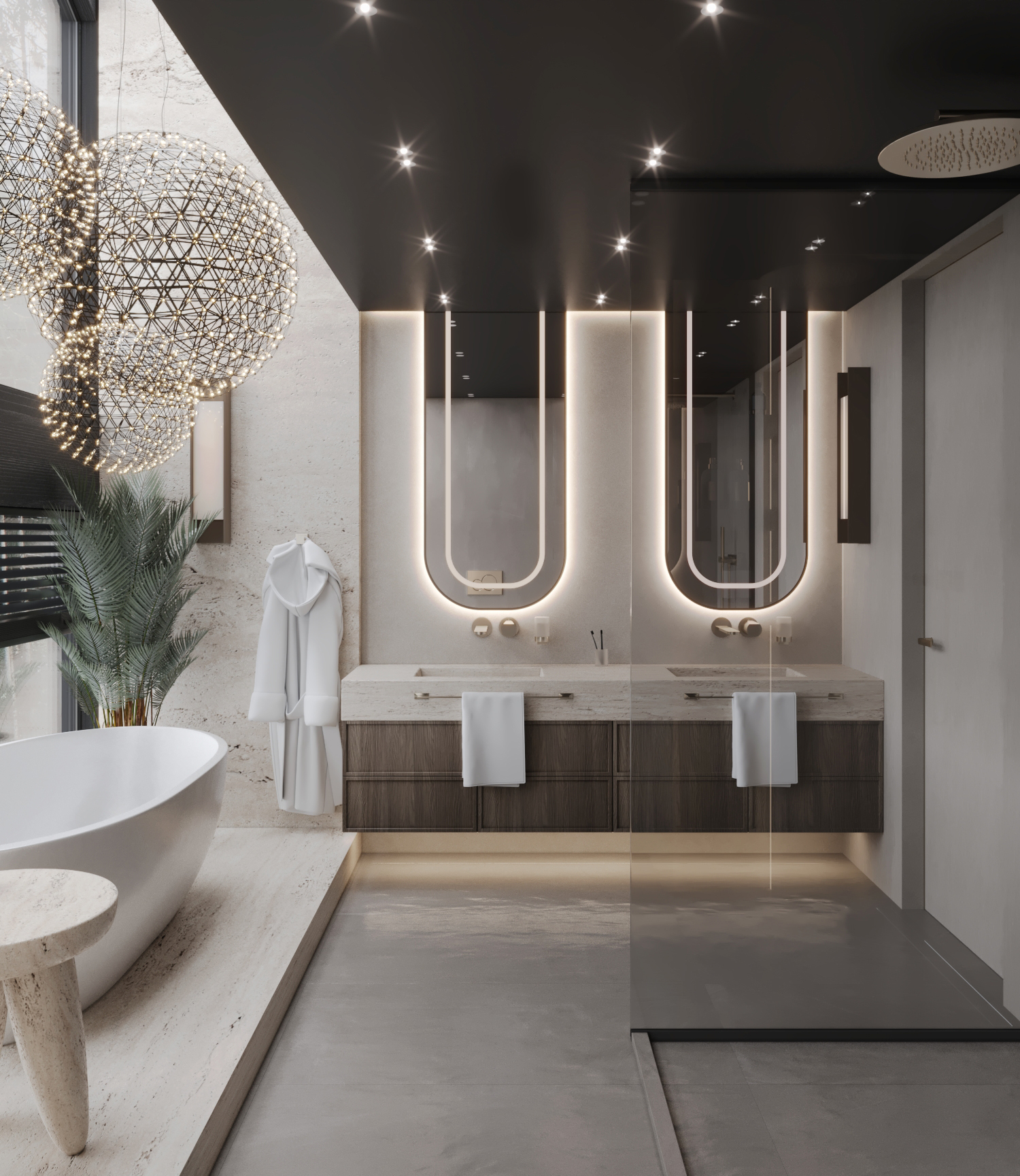 Дизайн интерьера санузла в современном стиле