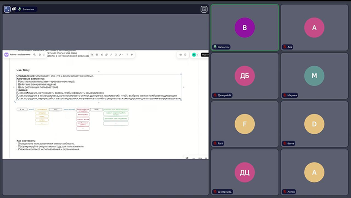 Демонстрация лекции на созвоне