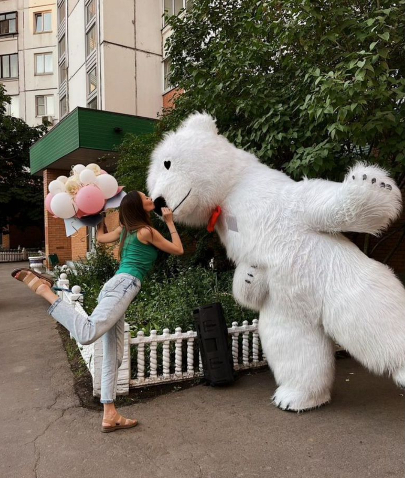Белый мишка на выписку из роддома Тула