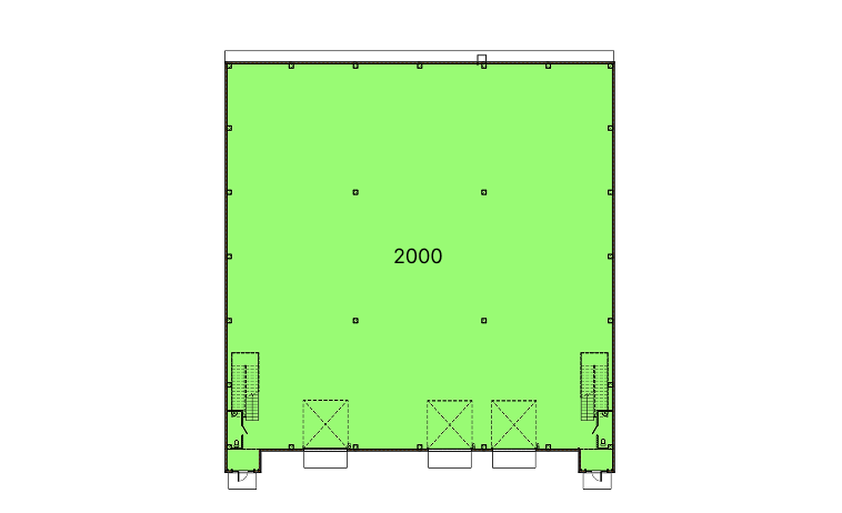 Схема комплексного складского решения 2000 м²