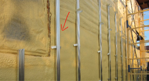 Установка реек для обшивки панелями