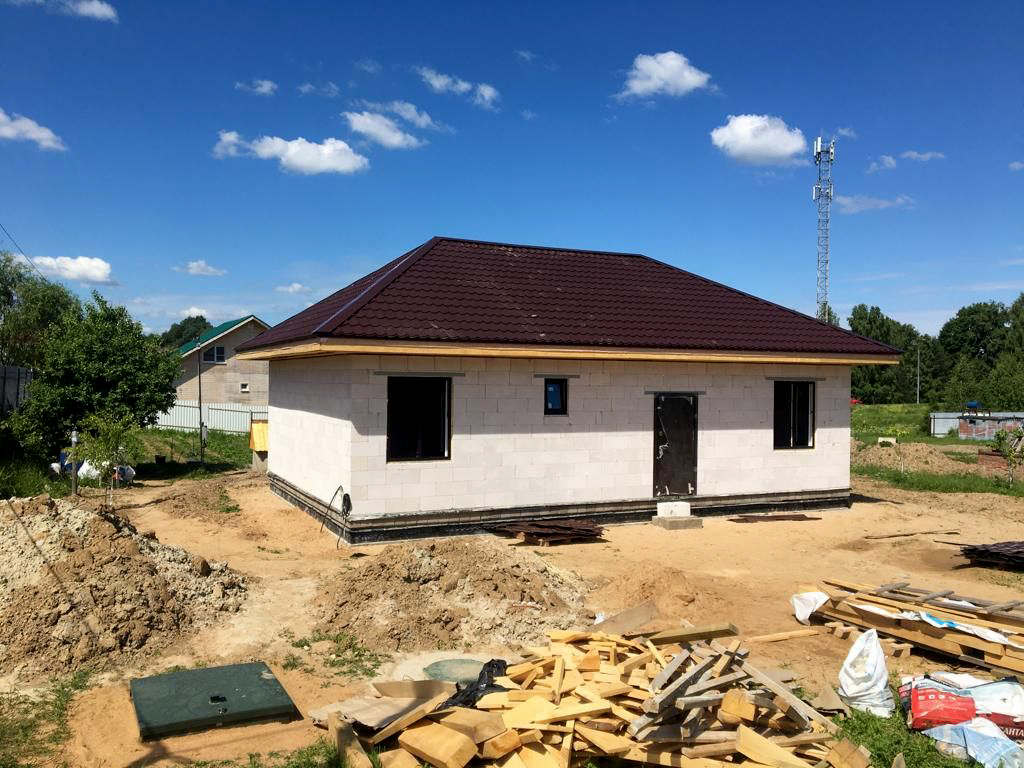 Построить дом из газобетона в Можайском районе | Дома из пеноблока 🏡 -  проекты под ключ по выгодным ценам в Можайске