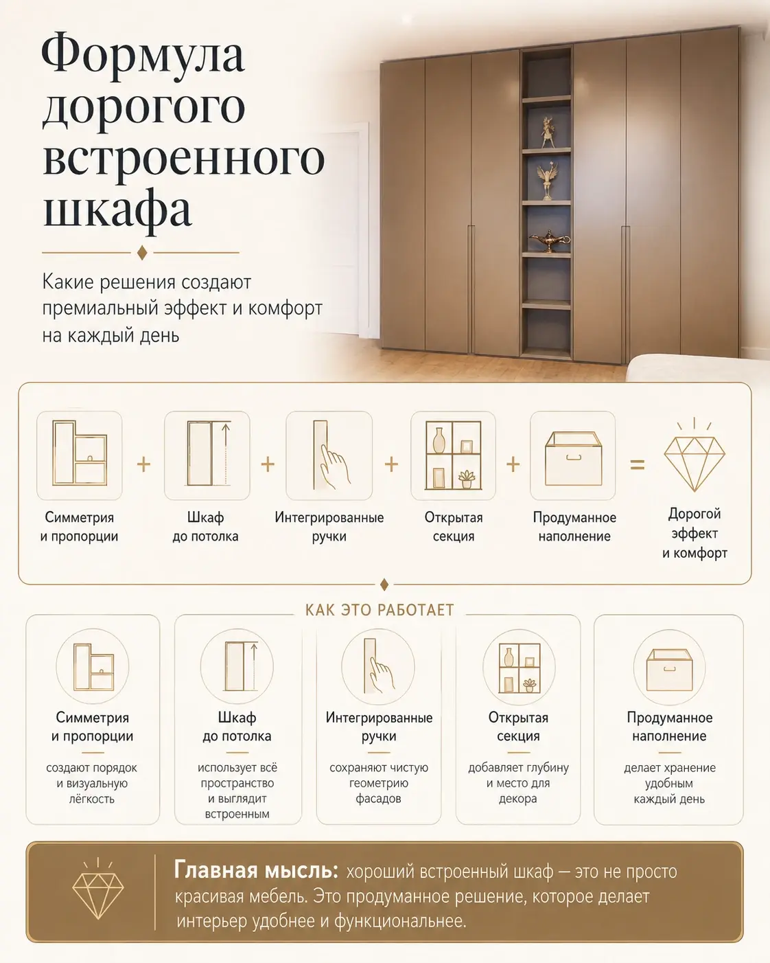Формула дорогого встроенного шкафа