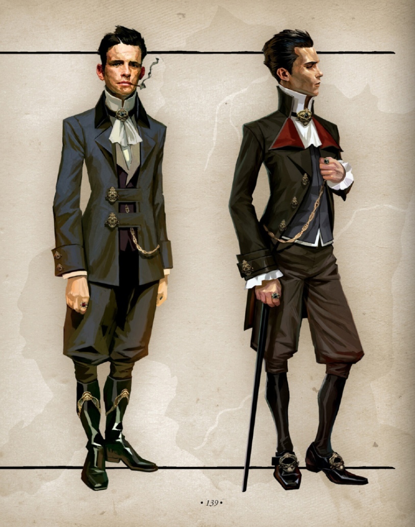 Character design, character design male, dishonored