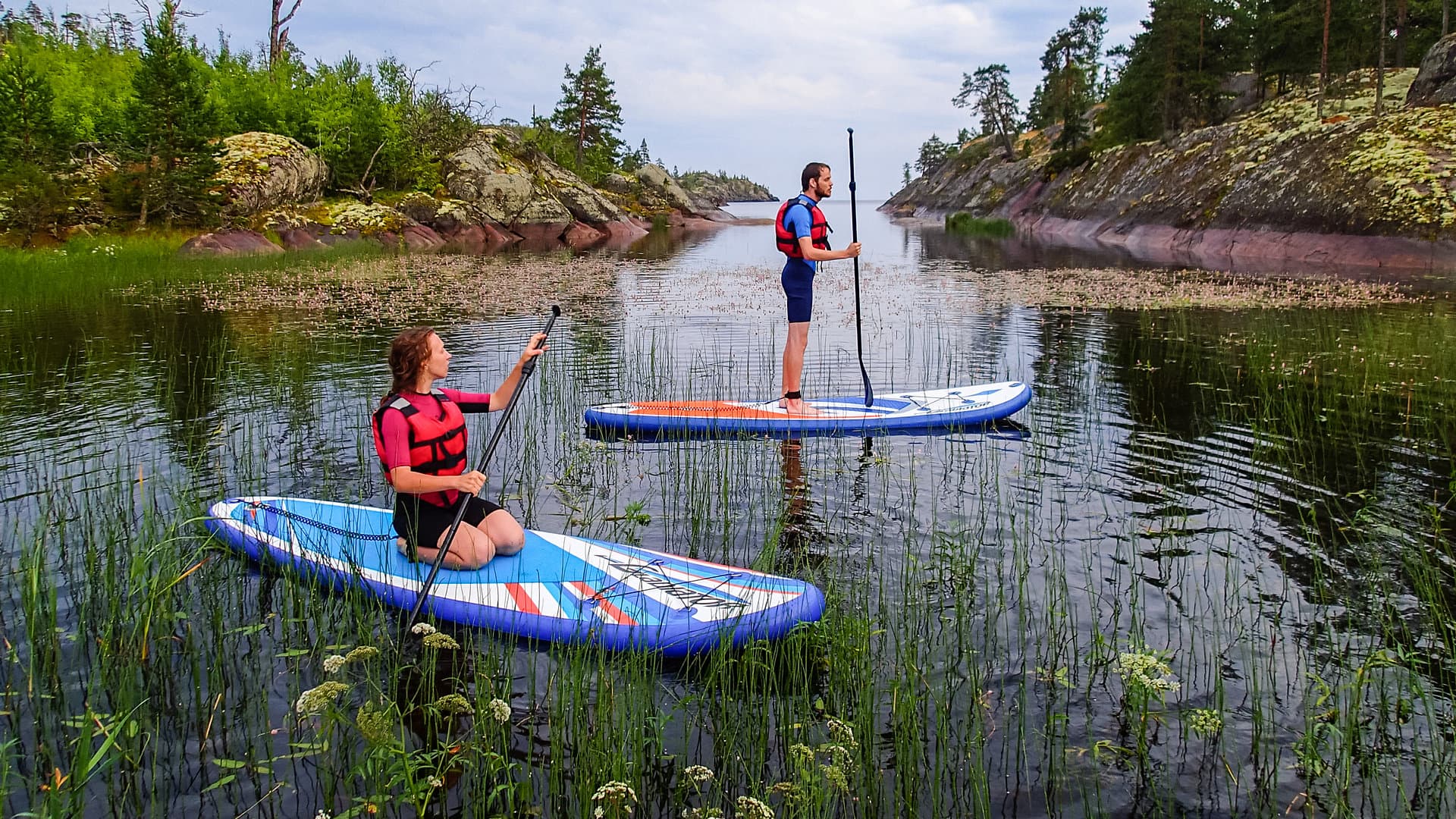 Sup серфинг в Карелии