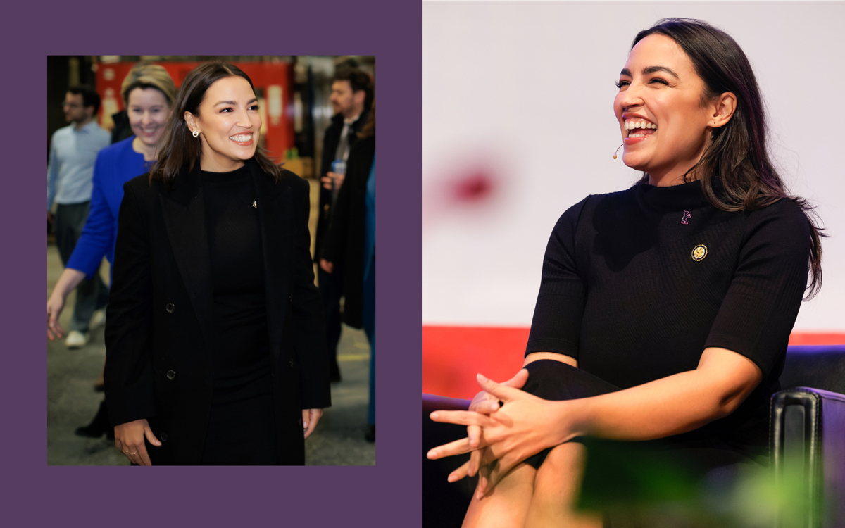 AOC bei der Ankunft an der TU Berlin 