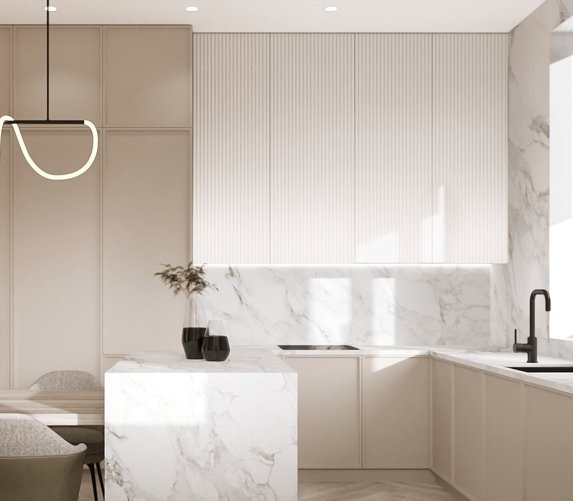 кухня минимализм дизайн фото