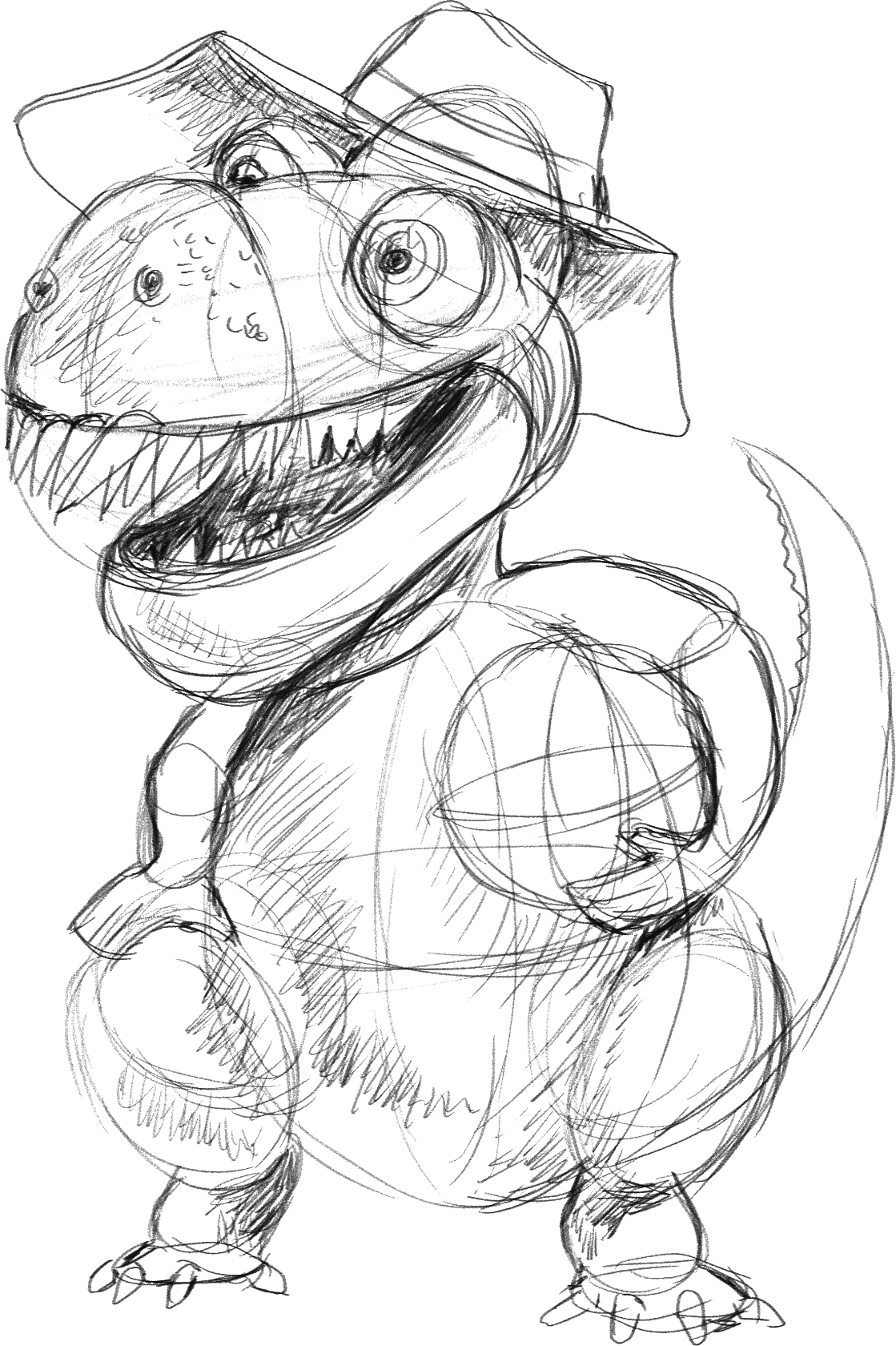 эскизы маскотов «Динозаврики»