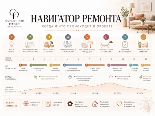 Навигатор ремонта — сроки, этапы и контроль