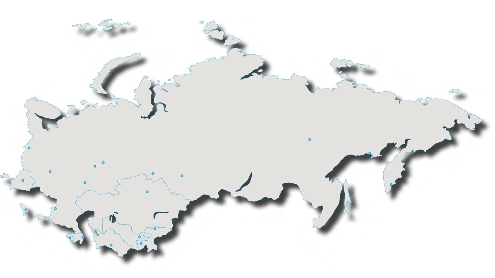 Карта без городов и надписей
