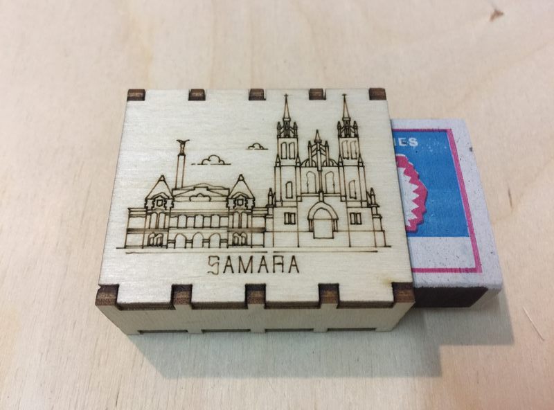 Спички сувенирные на магните города России - Самара