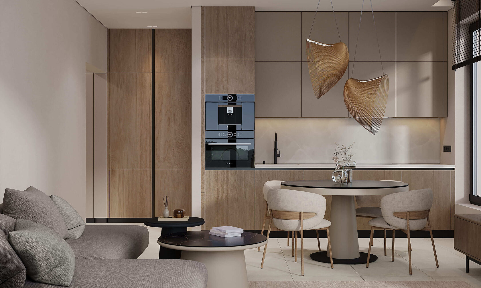 Квартира в ЖК «Monodom Lake», 106 м², современный